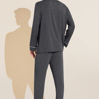 Men's Soft & Breathable TENCEL™ Modal Long Pajama Set - Machine Washable Comfort