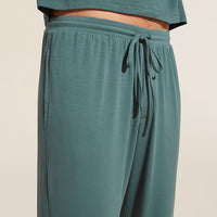Men's Relaxed Fit TENCEL™ Modal Long Pajama Set with Pockets - Agave Color