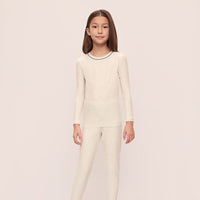 Ultra-Soft Kids' Pajama Set – Long Sleeve TENCEL™ Modal Sleepwear for Safe Comfort