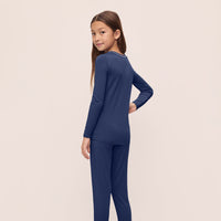 Unisex Kids Long Sleeve TENCEL™ Modal Pajama Set - Soft & Cozy Sleepwear
