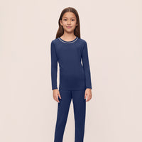 Unisex Kids Long Sleeve TENCEL™ Modal Pajama Set - Soft & Cozy Sleepwear