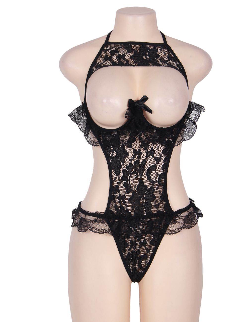 Black Lace Babydoll Sensual See-Through Design