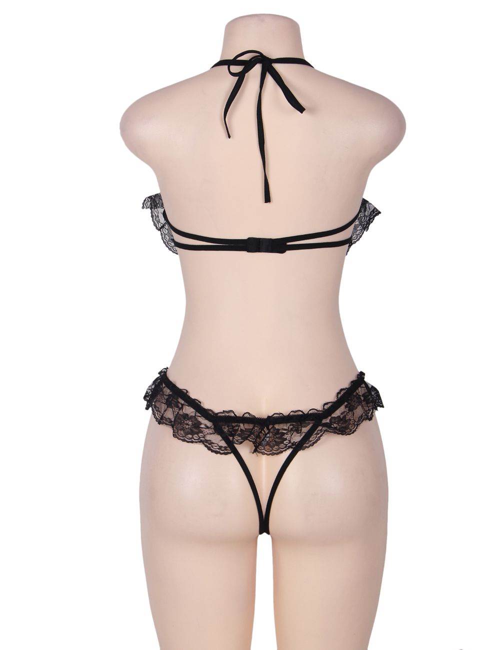 Black Lace Babydoll Sensual See-Through Design