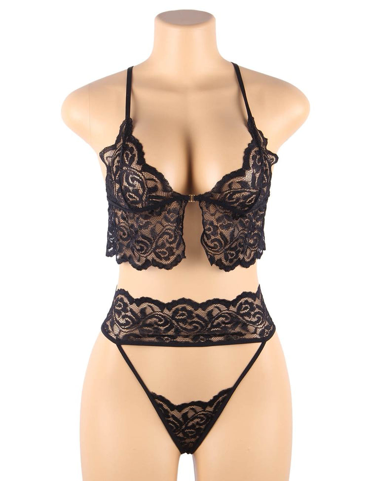 Black Lace Bralette Elegant and Alluring Design