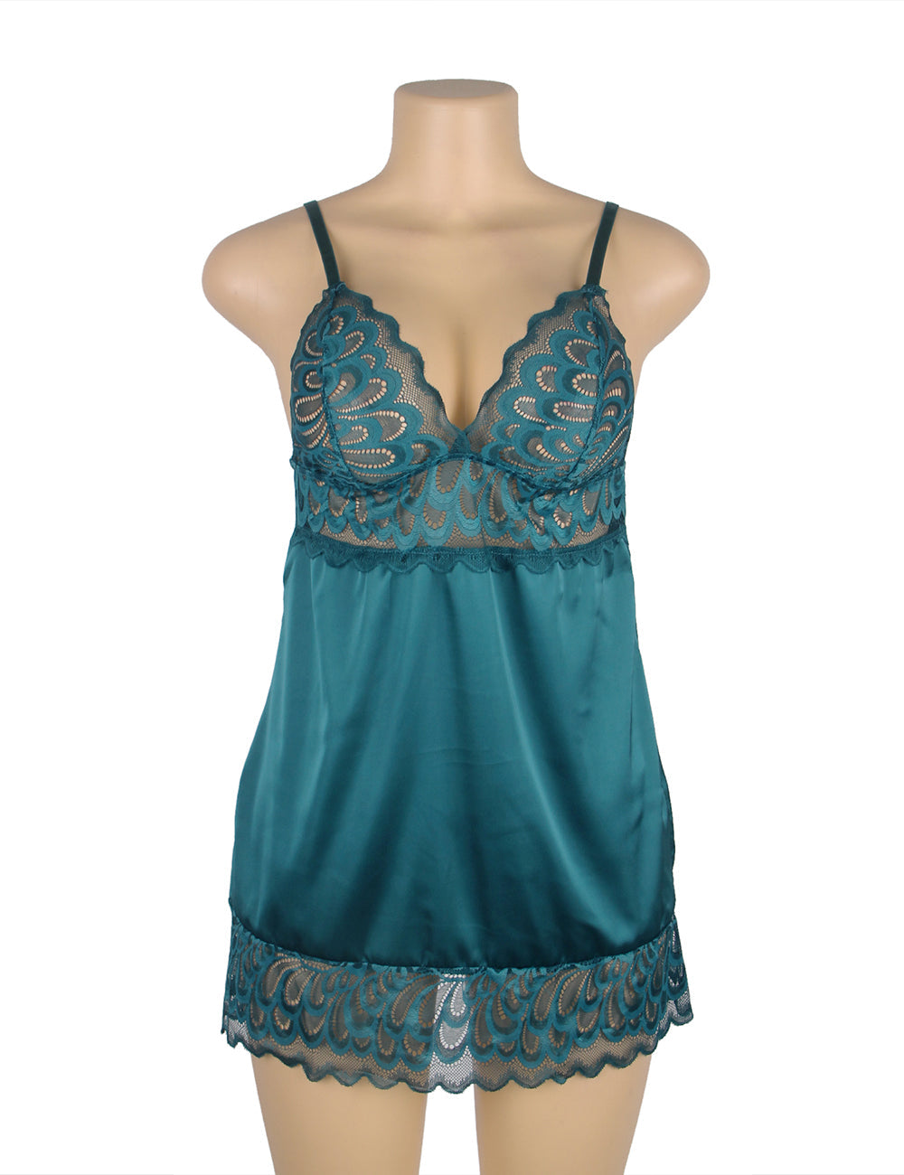 Lace Babydoll Green Sexy Lingerie Nightdress