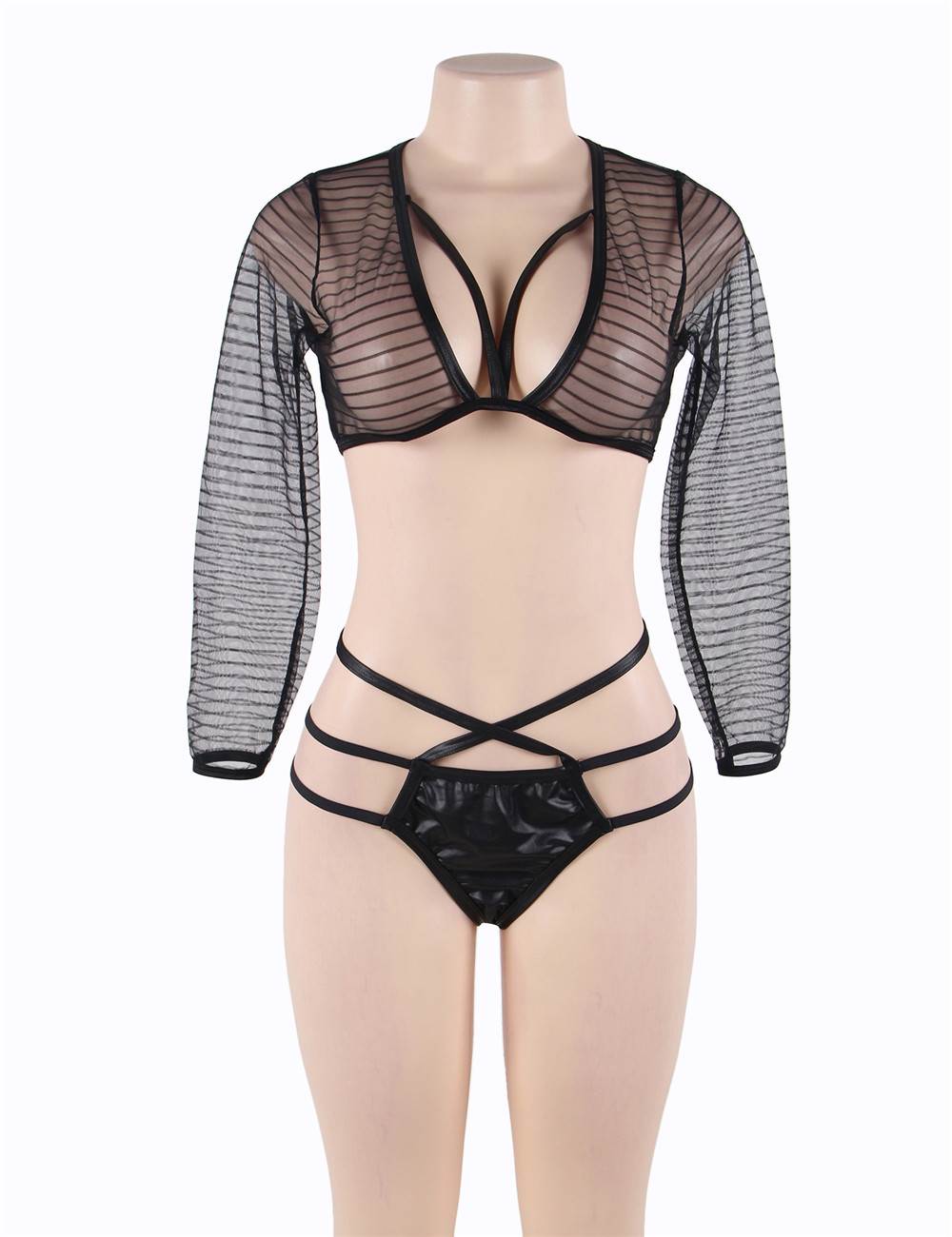 Lace Lingerie Set Black Sexy Bold Design