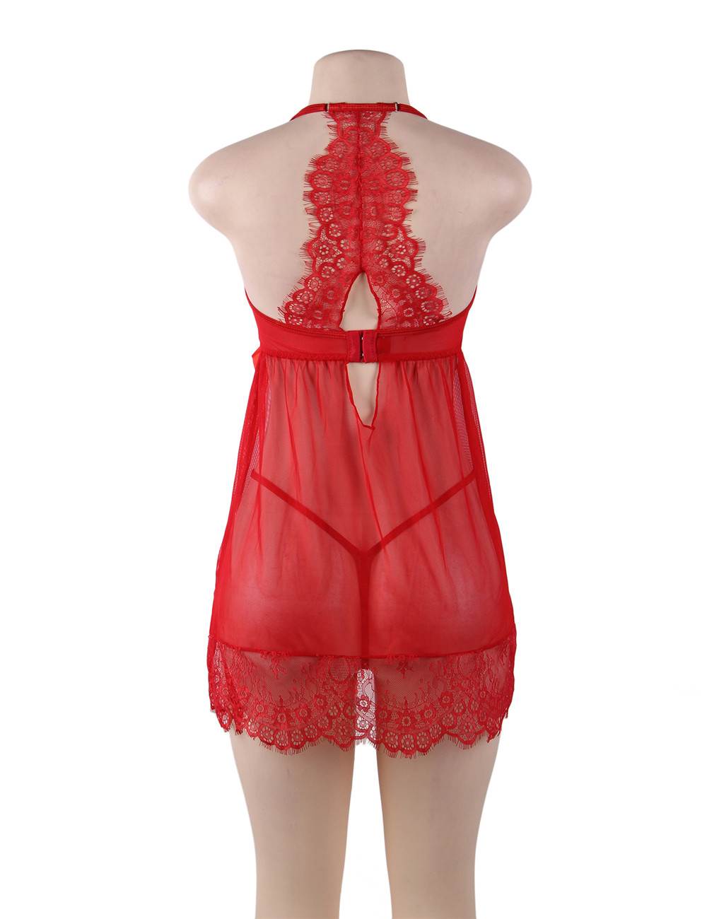 Lingerie Set Red Lace Seductive Design