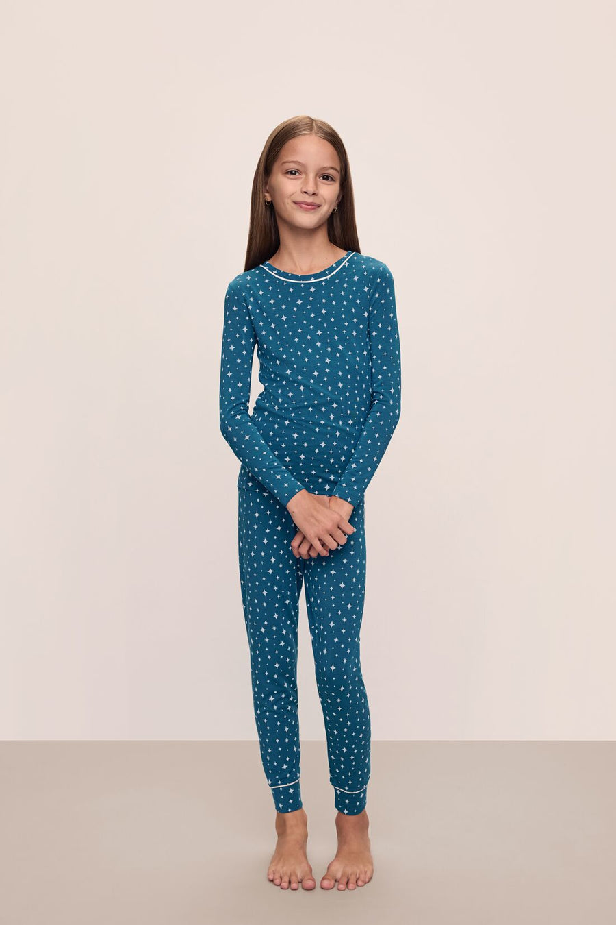Kids' Long Sleeve TENCEL™ Modal Cozy Pajama Set – Comfortable Sleepwear for Children