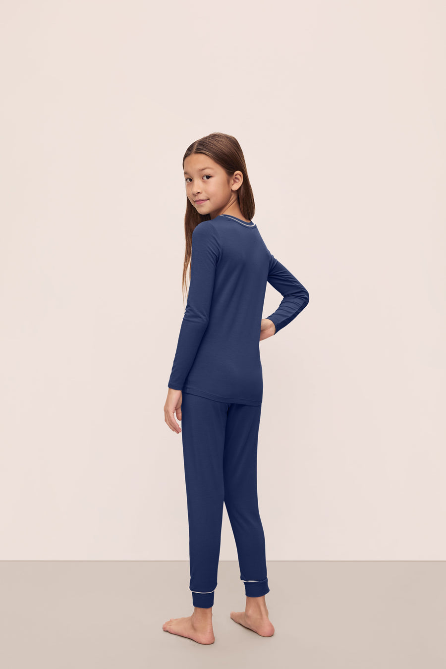 Unisex Kids Long Sleeve TENCEL™ Modal Pajama Set - Soft & Cozy Sleepwear