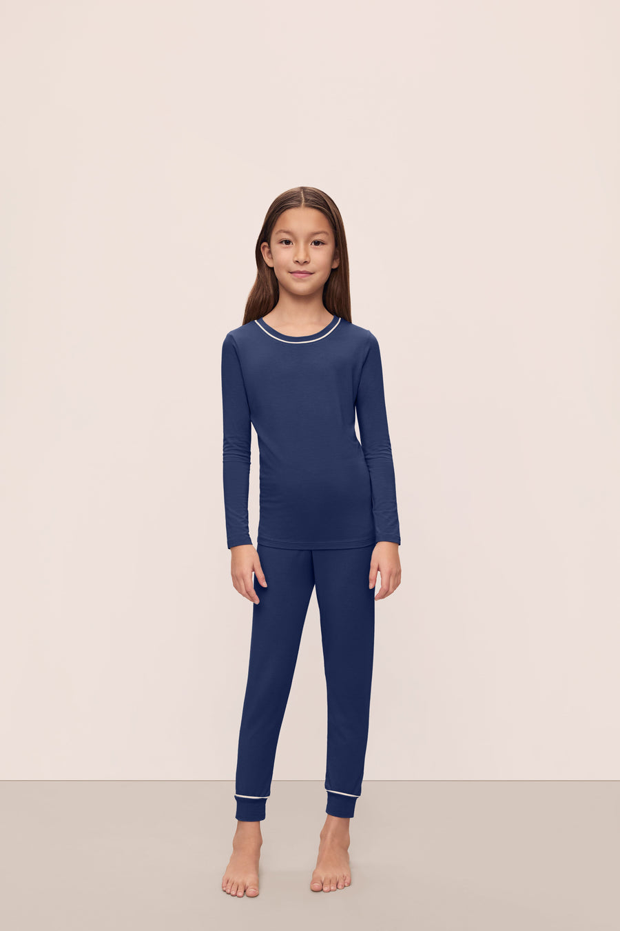 Unisex Kids Long Sleeve TENCEL™ Modal Pajama Set - Soft & Cozy Sleepwear