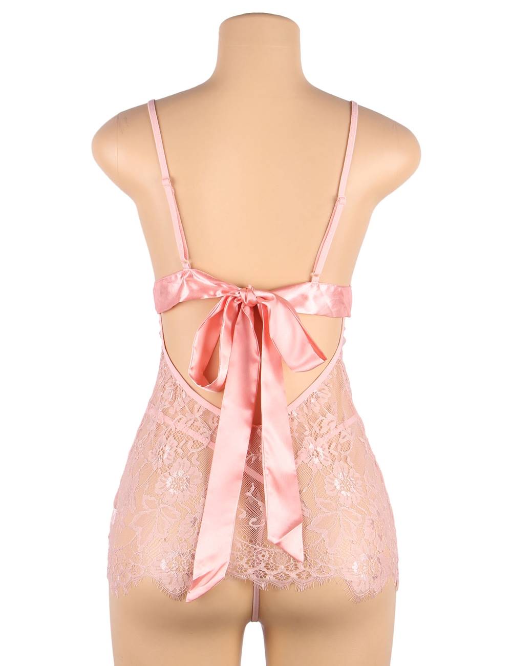 Pink Lace Babydoll Sexy Lingerie Set COCO BOUDOIR