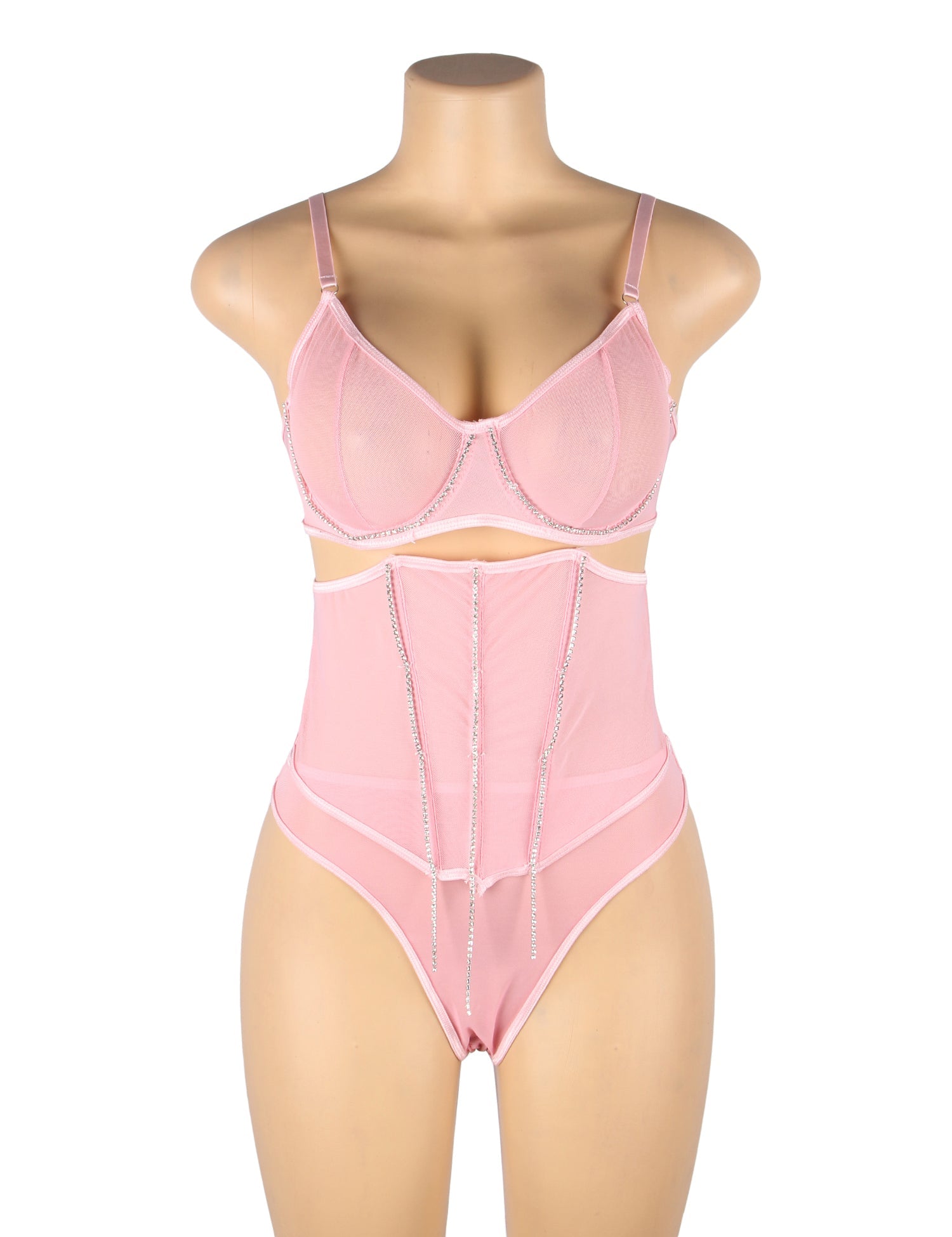 Pink Lingerie Set with Sophisticated Design