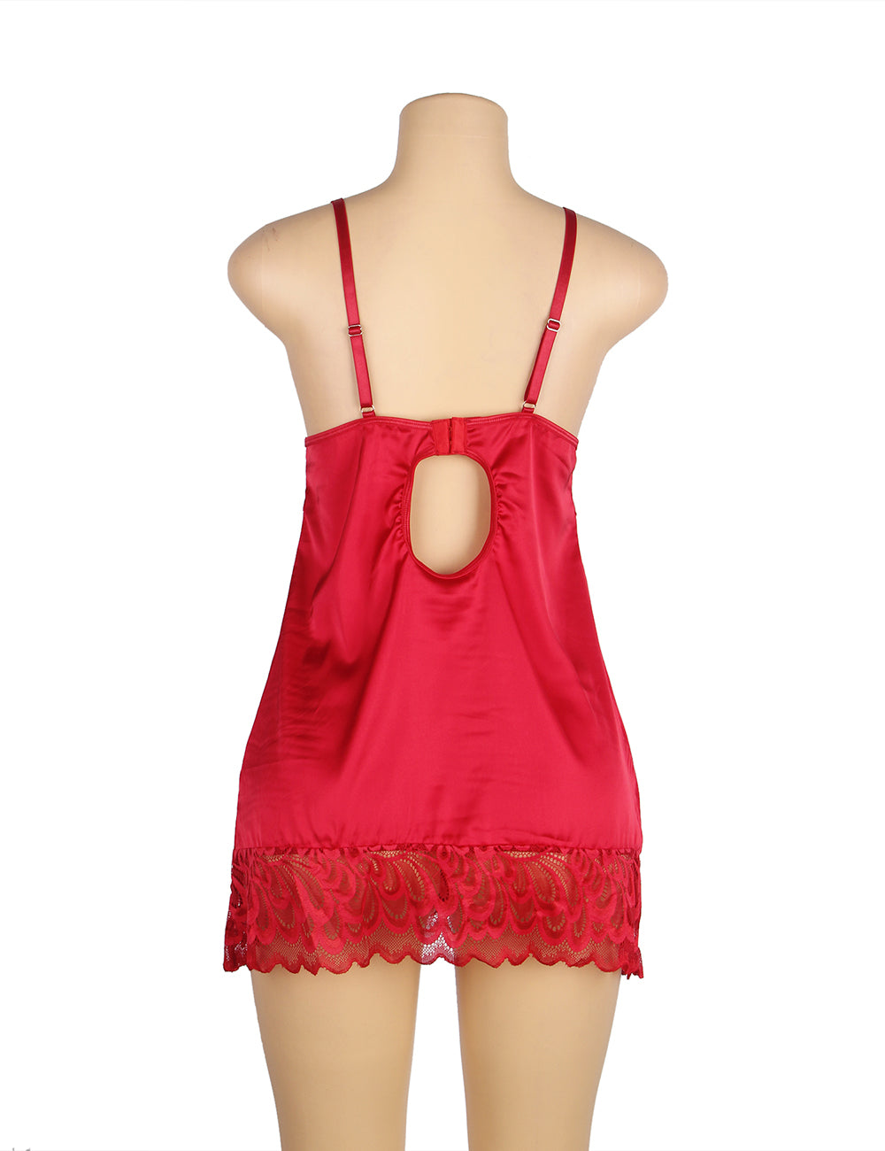 Red Babydoll Sexy Floral Lace Women's Nightdress