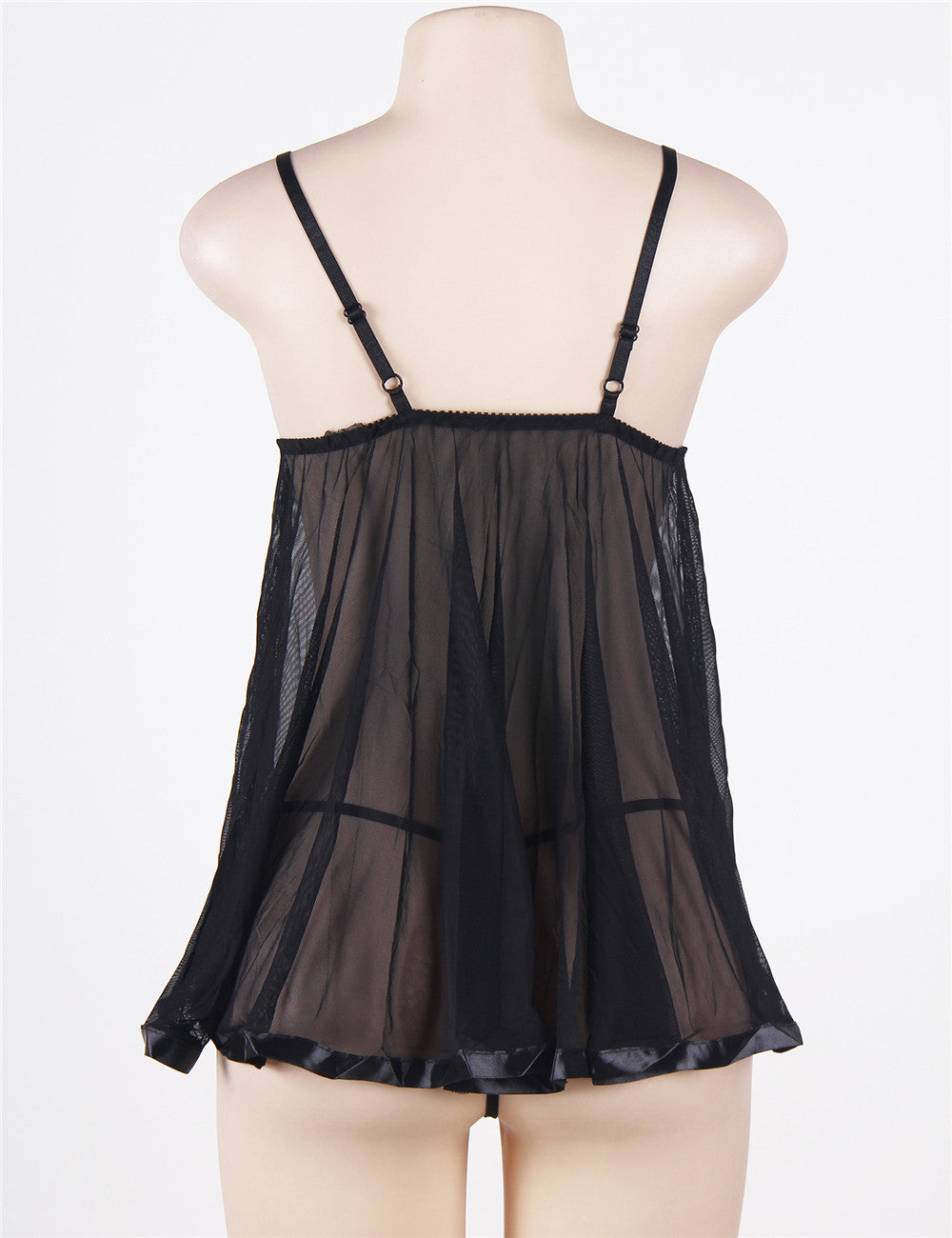 Sexy Nightdress Black Sheer Elegance Nightwear