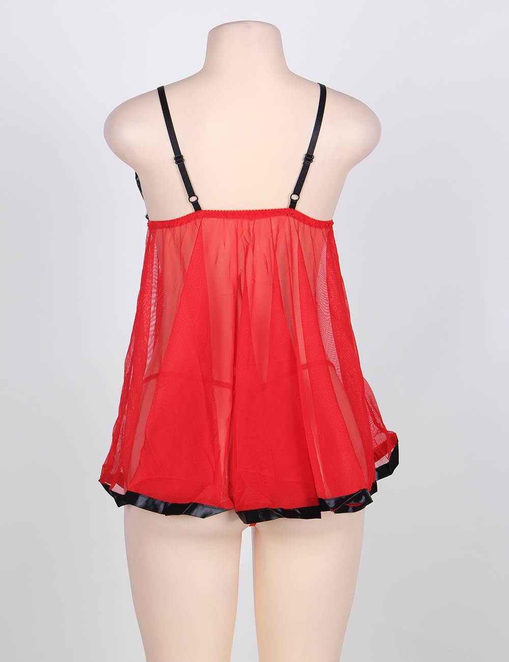 Sexy Nightdress Red See-Through Women Lingerie