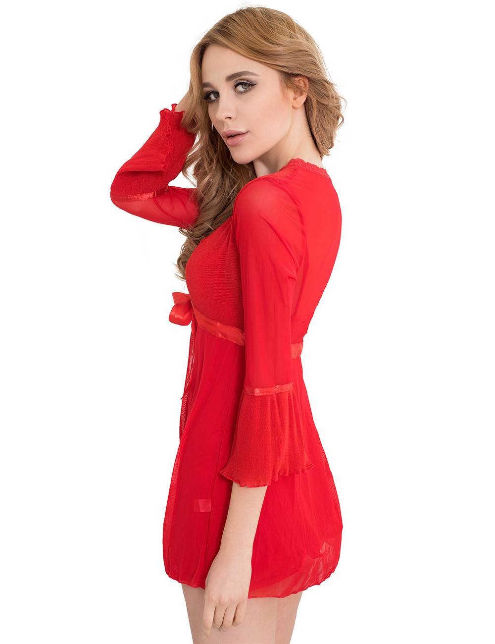 Sexy Nightwear Red Lace Romantic Design