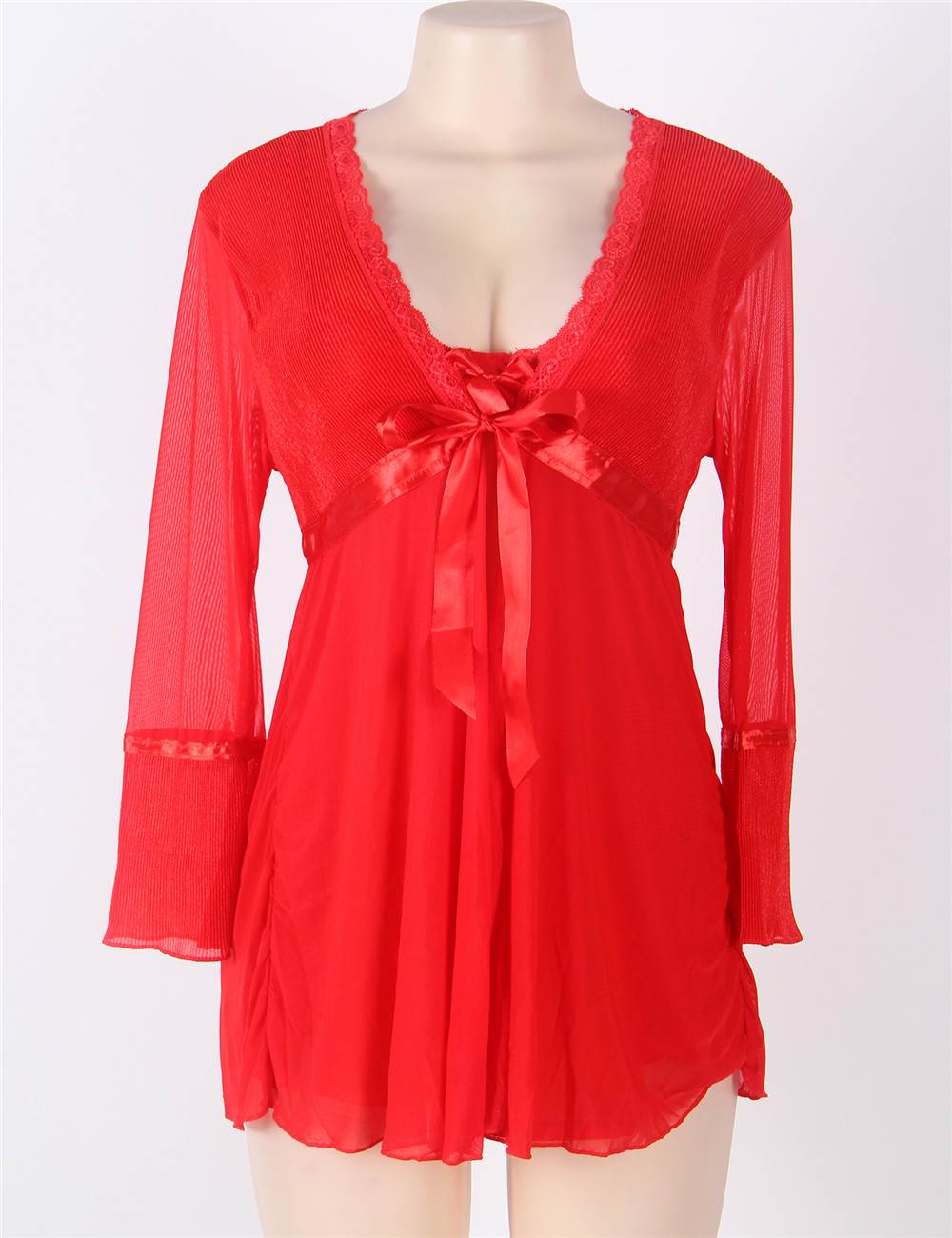 Sexy Nightwear Red Lace Romantic Design