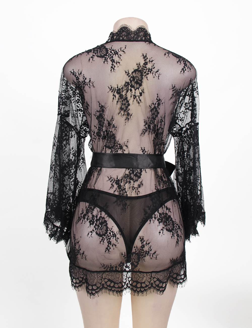 Sheer Lingerie Body Black See-Through Elegance