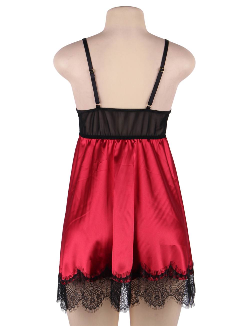 Silk Lace Camisole Red Sexy Nightwear