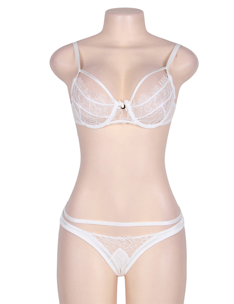 White Lingerie Set Elegant Bridal Design